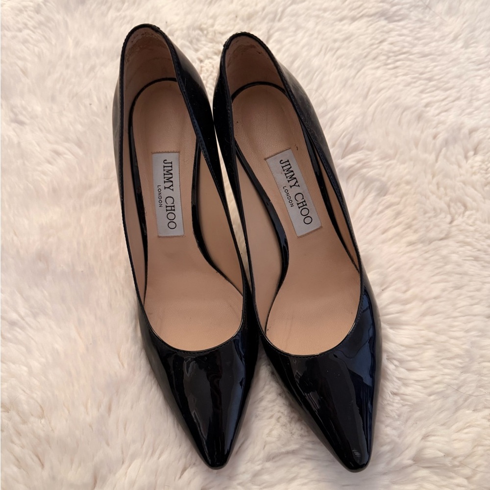 Authentic Jimmy Choo Glossy Black Heels